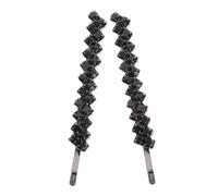 SHERCHPRY 2pezzi Forcine per Capelli Cristalli Scintillanti in Metallo Fermagli per Capelli Decorativi Neri Accessori per Sposa e Donna