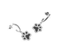 SHERCHPRY 2pezzi Orecchini Pendenti Argento Artigli di Cane e Zirconi per Donna Orecchini Minimalisti Bottone Impronta di Zampa d Animale Accessori per Orecchie Unici