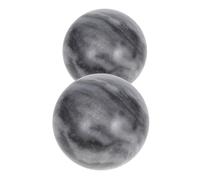SHERCHPRY 2pezzi Palla di Pietra Naturale per Massaggi Terapeutici Palle con Carillon per Massaggio ai Piedi e Palle di Massaggio Cinesi per Esercizi di Fitness e Rilassamento