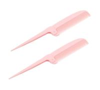 SHERCHPRY 2pezzi Pettine Coda Pieghevole Pettini Portatili per Capelli da Donna Strumenti per Styling dei Capelli Pettini Coda di Topo per Evidenziare e Separare per Parrucchieri Adatti