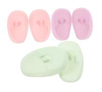 SHERCHPRY 3 Paia Auricolare protettori coperture per le orecchie colore tingere l'orecchio protettore cappucci copriorecchie per tinture per cuffie antirumore Gel di silice