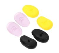 SHERCHPRY 3 Paia paraorecchie coloranti per copriorecchie per tinture per Accessori buio copriorecchie per morenti salone di protezione per le orecchie Gel di silice