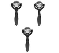 SHERCHPRY 3 Pezzi Palla da massaggio manuale della pelle muscolo rulli Grinza di massaggio freddo Roller del viso massaggiatore facciale Massager del facciale Solo Nero