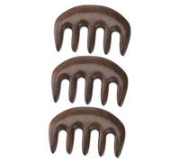 SHERCHPRY 3 Pezzi Pettine Da Massaggio Pettine in Legno Attrezzo Massaggio Corporeo Cuoio Capelluto Strumenti Di io iante Multifunzionale Sandalo