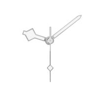 SHERCHPRY 3 Pezzi Set da 3 Lancette Luminose Verdi per Orologio Puntatore a 3 Pin Compatibile con Movimento Automatico 3 Sfere, Lancetta Minuti Fosforescente in Rame per Riparazione