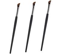 SHERCHPRY 3 Pezzi set di pennelli per sopracciglia pennello correttore piatto pennello correttore sotto gli occhi pennello per eyeliner a punta pennello per sfumare l'eyeliner