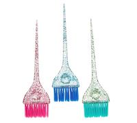 SHERCHPRY 3 Pezzi Spazzole Trasparenti per Colorazione Spazzole con Setole per Applicazione Precisa Tinta e Trattamenti per Salone e Personale Colore Casuale