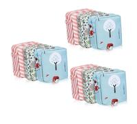 SHERCHPRY 3 Set Custodia Per Assorbenti Igienici Borsa D'epoca Custodia Per Assorbenti Mestruali Tampone Sacchetti Igienici Per Prodotti Femminili Primo Organizzatore Poliestere 3 Pezzi*3