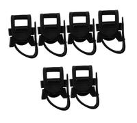 SHERCHPRY 3 Set Kit Staffa Della Stampella Adulto Titolari Leggero Signore Suggerimenti Porta Per Organizzatore Di Canna Portatile Portacanne Plastica Nero 2 Pezzi*3