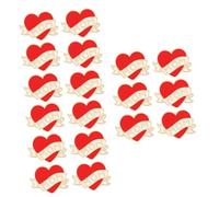 SHERCHPRY 3 Set Spilla D'amore Festa Della Mamma Carino Spilla Sul Bavero Del Colletto A Cuore Madri Spillo Rapido Telaio Per Parà Madre Figlia Spa Rosso Lega 6 Pezzi*3