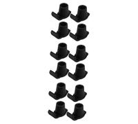 SHERCHPRY 3 Set Tappetino Antiscivolo Camminatore Tampone Accessori Per Camminatori Anziano Il Deambulatore Scivola Per Gli Anziani Accessori Per Deambulatore Nylon Nero 4 Pezzi * 3