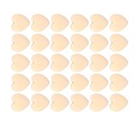 SHERCHPRY 30 Pezzi Cuore in Legno da Decorare, Pezzi di Legno a Forma di Cuore, Beige, Superficie Liscia e Grezza per Scrivere, Dipingere e Tingere, per Decorazioni di Compleanno e