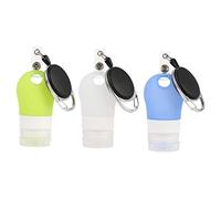 SHERCHPRY 3pezzi Contenitori Vuoti Per Liquidi Mano in Silicone Dispenser Viaggio Portatile Per Shampoo Balsamo e Sapone Liquido Per Viaggi Campeggio e in Spalla