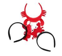 SHERCHPRY 3pezzi Fasce Per Forma Granchio e Aragosta Accessori Creativi Per in Peluche Copricapi Forma Animale Per Lavarsi Viso Cosplay e Feste