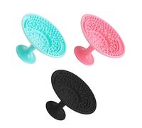 SHERCHPRY 3pezzi Tappetino Per Pulizia Pennelli Make up Lavatrice Tazza Per Pulizia Strumenti Di Bellezza Spugna Morbido Silicone Non Deformabile