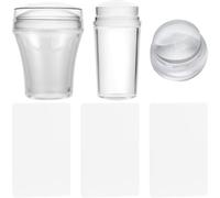 SHERCHPRY 3sets Stampo Per Nail Art in Silicone Stampini Per French Manicure Stencil Per Unghie Strumenti Per Nail Art Kit Di Stampe Per Unghie Pratico e Resistente