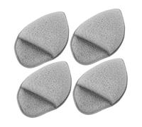 SHERCHPRY 4 Pezzi Detergente Viso Facciale Pulito Triangolo Pulire Schiuma Tampone Dispositivo Di Rimozione Scrubber Pastiglie Estetista Face Scruber Grey Poliuretano Idrofilo