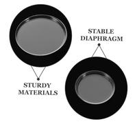 SHERCHPRY 4 pezzi Membrane Sospese per Stetoscopio Pediatrico e Adulto Accessori Ricambio Leggeri e Durevoli con Tecnologia Modulation Frequenza per Diagnosi Precisa