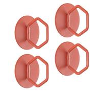 SHERCHPRY 4 Pezzi Pomelli Adesivi per Porta e Frigorifero | Facili da Usare, Nastro senza Tracce, Portata Robusta, Stile Semplice, Cucina e Camera da Letto