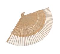SHERCHPRY 4 Pezzi Ventaglio Pieghevole in bambù Beige Funzione Decorativa e Parasole, Stile Tradizionale Cinese Elegante per Vacanze Estive e Cosplay Nuziale