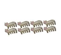 SHERCHPRY 4 Set Pettine Da Massaggio Tratta I Gatti Strumento Di Massaggio Spazzola Per La Toelettatura Del Gatto Pettine Per Gatti A Denti Larghi Largo Sandalo 2 Pezzi * 4