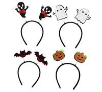 SHERCHPRY 4pezzi Cerchietti Halloween Per Decorazioni e Zucche Per Teatrali Accessori Creativi Per Spooky
