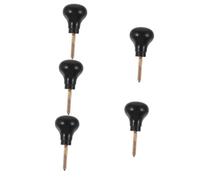 SHERCHPRY 5 Pezzi Accessori a stampella in legno massiccio a piedi accessorio per da passeggio di grandi dimensioni accessorio di canna Accessori per bastoncini da passeggio di legno