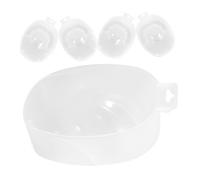 SHERCHPRY 5 Pezzi Ciotola per ammollo manuale Unghia Polacco Immergiti contenitore per l'ammollo delle unghie Gel ciotola di ammollo manicure ciotola per manicure ciotola per unghie pp Verde