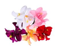 SHERCHPRY 5 Pezzi forcina orchidea scuola fermagli per rosa Carino fiori molletta fermaglio per per ragazze mini fermagli per mollette per ragazze Panno in poliestere