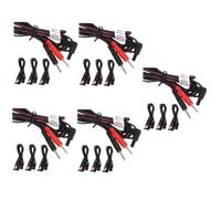 SHERCHPRY 5 Set Cavo Dell'elettrodo Cavi Per Macchina Collegare I Cavi Per La Macchina Da Massaggio Connettori Pin Da 2 Mm Cavi Di Collegamento Dell'elettrodo Pvc 4 Pezzi*5