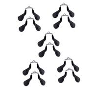 SHERCHPRY 5 Set Naselli Naso degli Occhiali Pastiglie Cuscini Schiuma Comfort Nasale Occhio Forma Supporto per Nasello per Occhiali Nasello con Montatura per Occhiali Silicone Nero 2 Pezzi*5