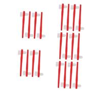 SHERCHPRY 5 Set Spazzola Per La Pulizia Della Protesi Adulti Spazzolino Da Viaggio Ditta Setola Piccolo Spazzolino Da Denti Spazzolino Morbido Portatile Nylon Rosso 4 Pezzi*5