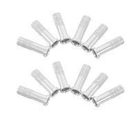 SHERCHPRY 50 Pezzi Inserti Freccia in Alluminio Leggero Base Filettata per Connessione Sicura, per Allenamenti e Caccia Shaft di Freccia Argento