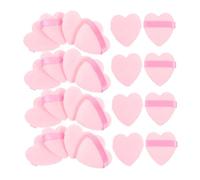 SHERCHPRY 50 Pezzi soffio d'amore Miscelare soffio di polvere pressato pastiglie di polvere per il trucco cuscino per il trucco Sfuggio della fondazione cuscino trucco soffio floccaggio rosa
