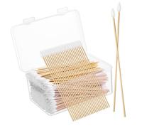 SHERCHPRY 500pezzi Bastoncini Tampone Cotone Punta Fine Precisione Cotton Swabs Per Pulizia Orecchie e Trucco Bastoncini Per Applicazioni Dettagliate e Elettronica
