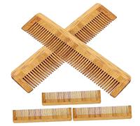 SHERCHPRY 5pezzi Pettine in Legno Denti Per e Realizzato in Bambù Design Ad Arco Umanizzato Pettine Antistatico Per Massaggiare e Districare i