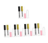 SHERCHPRY 5sets Tubetti Cosmetici Trasparenti Per Mascara Eyeliner e Lucidalabbra Contenitori Vuoti Ricaricabili Con Applicatore Per Makeup e Viaggi