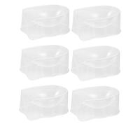 SHERCHPRY 6 Pezzi Contenitori per Unghie Scatola Portatile per Stoccaggio e Immersione Design Scanalatura per Unghie Prodotto e Strumenti per Nail Art