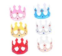 SHERCHPRY 6 Pezzi Coroa per Copricapi Eleganti per Feste e Compleanni Accessorio Versatile