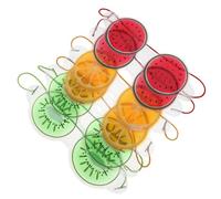SHERCHPRY 6 Pezzi Maschera Oculare Rinfrescante e Riutilizzabile Gel con Design Cartoon Anguria per Occhi Gonfi e Borse gli Occhi Terapiacool per Migliorare e Elasticità Della