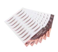 SHERCHPRY 6fogli Adesivi Stampati Sopracciglia Marrone Temporaneo Realistico Donna Decalcomania Natura Autentico Occhio Sostituzione Trasferimento Trucco Kit Pratica Staccare Adesivo Nastro