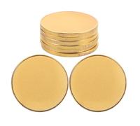 SHERCHPRY 8 Pezzi Monete Vuote Incise Laser 40 Mm in Lega Oro, Medaglie Grezze Rotonde per Incisione, Gettoni Metallici per Creazione Gioielli e Commemorazioni Fai da Te