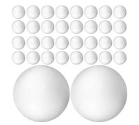 SHERCHPRY 80 Pezzi 80 Palline di Schiuma Lisce 6 Cm per Artigianato Creativo, Decorazioni Natalizie e Idee per Decorazioni Nuziali, Sfere di Gommapiuma Bianche per Progetti Artistici e