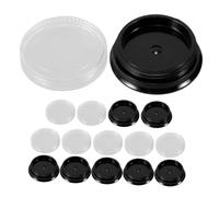 SHERCHPRY 8pezzi Barattoli Plastica Rotondi Piccoli Vuoti Barattoli Ricarica Per Glitter Unghie Contenitori Portatili Per Decorazioni Unghie Te e