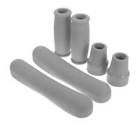 SHERCHPRY Accessori per Stampelle 6 Pezzi Cuscinetti per Maniglie e Cuscini Sotto le Ascelle in Gomma Antiscivolo, Supporto Confortevole per Bastoni da Passeggio Compatibili in Alluminio,