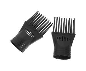 SHERCHPRY Accessorio per Asciugacapelli Pettine Nero 2 Pezzi Ugello Concentratore per Styling Professionale Protezione dal Calore per Uso Quotidiano e Salone Chioma