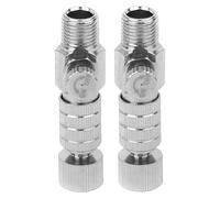 SHERCHPRY Adattatore a Sgancio Rapido per Aerografo 2 Pezzi Valvola di Regolazione Flusso Aria Connettore Compressore Aria Accessori per Aerografo per Uso Artistico e Modellismo