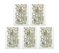 SHERCHPRY Adesivi Pavimento per Case delle Bambole 3d in Vinile Autoadesivi 5 Pezzi Piastrelle per Giardino Zen Miniature Accessori per Vaschette di Sabbia Modellismo