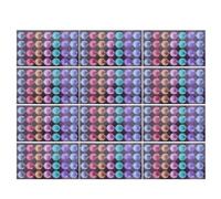 SHERCHPRY Adesivi Rinforzo per Fori Carta Autoadesivi 48 Pezzi, Etichette Rinforzate per Quaderni a Fogli Mobili, Decorativi e Resistenti, Compatibili Carta Perforata Standard per Ufficio