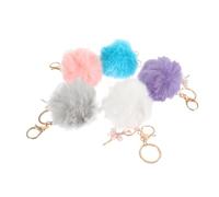 SHERCHPRY Adorabile Portachiavi in pelliccia Sintetica A Forma Di Ballerina Con Pompon E Ciondolo Per Borsa in Morbida Pelliccia